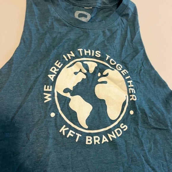 Kft We are in this Together Teal Crop - M - Picture 2 of 4